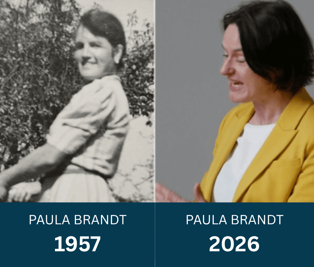 PAULA BRANDT 1957 und heute